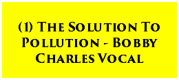  (1) The Solution To Pollution - Bobby Charles Vocal